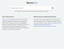 Tablet Screenshot of markenchk.de